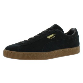 For Suede Men's Casual Shoes Black Suede Upper Rubber Outsole Vietnam Made All Seasons Style Model 38117401Material: Synthetic, Size: 9, Color: Black