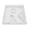 WENPACK 12" Fillable Cardboard Letter Box Clear Lid Candy Charcuterie
