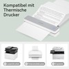 200 Sheets Thermal Paper A4 Foldable for Portable Printer, Compatible
