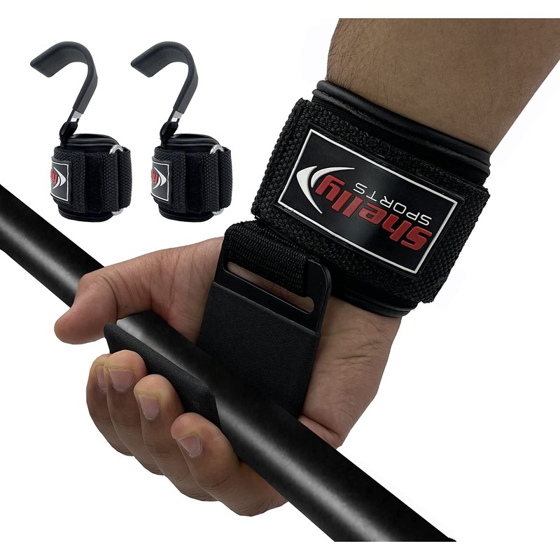 Shelly Weight Lifting Hooks Heavy Duty Lifting Straps for Pull