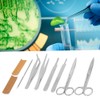 7 Pcs Biological Anatomical Tool Dissecting Scissor Hilt Tweezer Forcep