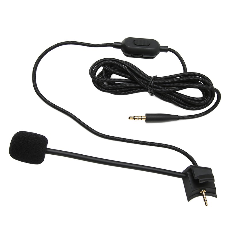 Cantilever Microphone Cable Earphone Audio Cable with Volume Control Mute