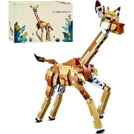 Giraffe Building Blocks,Giraffe Decor Toy Suitable for Bedroom and Living Room Office,161 Pcs,Creative Ideals Giraffe Gifts for Child and Adult