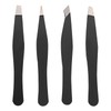 Ipetboom 4pcs Stainless Steel Eyebrow Tweezers Tool for Eyebrow Shaping