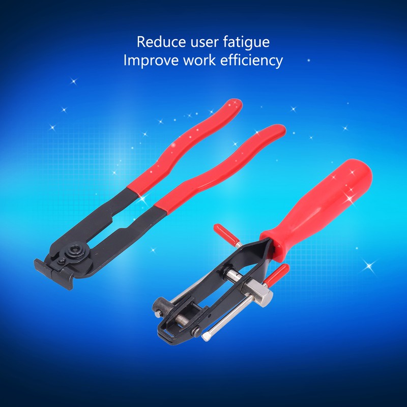 2pcs CV Joint Clamp Set Metal Ear Type Boot Banding