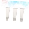 FOMIYES 3sets Plastic Tube Cap Leakproof Lip Gloss Container Sun