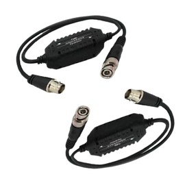 XIAOYAOREN BNC Ground Loop Isolator CCTV Video Balun, BNC Male to Female Coaxial Video Ground Ring Isolator for Camera Total Length 30cm Black(2 Pack)