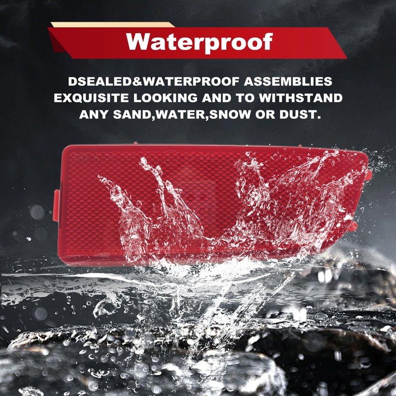 KEVWR Front Bumper Reflector Compatible with 2006-2016 Mercedes Sprinter 250