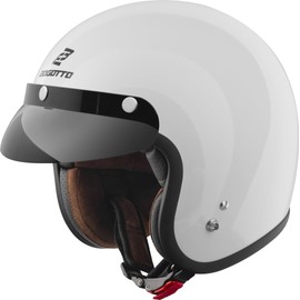 Bogotto H541 Solid Jet Helmet, White, XS