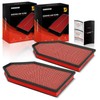 A-Premium 2-PC Pre-oiled Engine Air Filter Compatible with Dodge Charger,