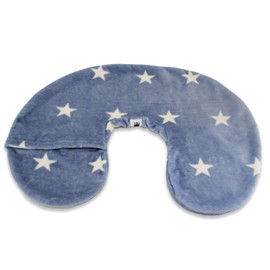 Nap Baby Funda Desmontable para Cojín de Lactancia para amamantar, Super Suave - Estrellas Azul