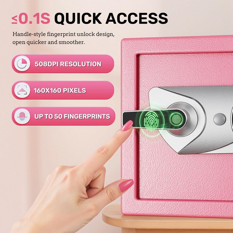 BlackSmith Home Biometric Safe 1.0 Cub Quick Access Fingerprint Lock