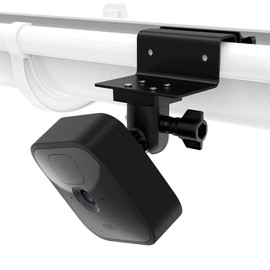HOLACA Gutter Mount Camera Mount for All-New Blink Outdoor 4 (4th Gen)/(3rd Gen)/Blink XT/XT2/Blink Mini/Blink Indoor Cameras, 360 Degree Adjustable (Black-1 Pack)