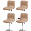 Bifaunvogel Waterproof Bar Stools Cover with Back Stretch PU Barstools