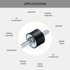 sourcing map 4pcs M8x23mm Rubber Isolator Mounts with Studs 30x20mm