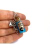 Glowing Dragon Breath Mini Bottle Necklace - Glass Vial Potion