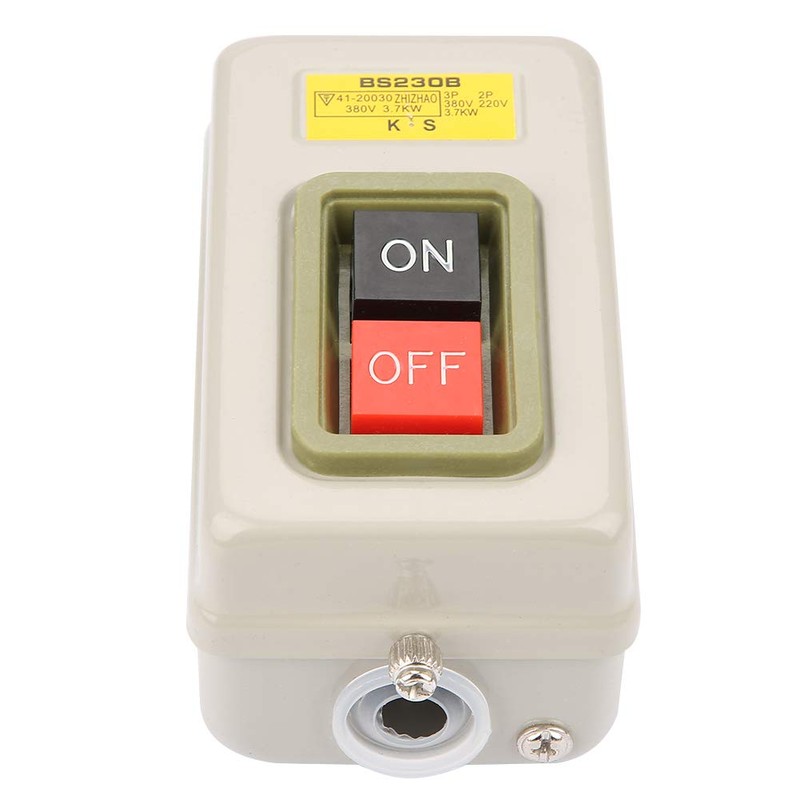 3 Phase Switch Self-Locking Power Push Button Switch Motor On/Off