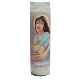Selena Devotional Prayer Saint Candle- Mose Mary and Me