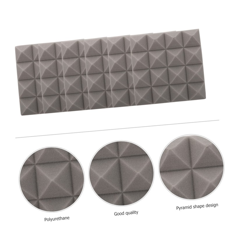CORHAD 12pcs Pyramid Shape Sound Dampening Panels 5cm Sound Insulation