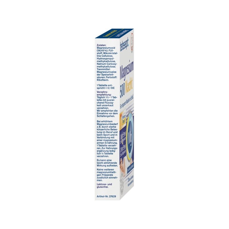 테테셉트 마그네슘 나이트 정제 30정 42.6g Tetesep Magnesium Night Tablets