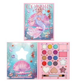 WUSJCOF Children's make-up set, girls, washable, safe and non-toxic make-up set, suitable for Christmas, birthday, carnival gifts for children over 4 years