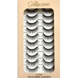 Starbesign Lashes Faux Mink Short 12mm 10 Pairs (Everyday 222)