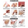 RikView Short Press on Nails French Fake Nails Nude Nails