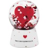 Gruss & CO Dream Globe with Heart Man Motif, Snow