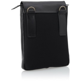 Madijack Soup No. 76158 MJS Men's Shoulder Bag, Black, Small, Leather, Genuine Leather, Cowhide Leather, Simple, Made in Japan, Black