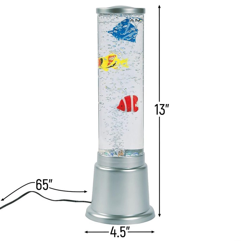 Fish Bubble Lamp - 13 inch tall - Dormroom, Kids