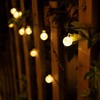 Brightown Solar String Lights Outdoor 60 LED 36FT Crystal Globe