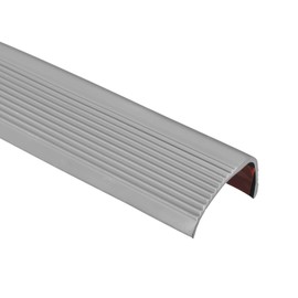 sourcing map Stair Edge Vinyl Stair Nosing Protector Non-Slip Stair Edging Strip for Stair Edging Stair Tread 1 Metre Grey