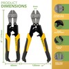 BLOSTM Mini Bolt Cutters 8" - Heavy Duty Small Wire