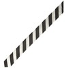 Stacy Adams Men's Solid Woven Formal Stripe Tie Set, Black/White,