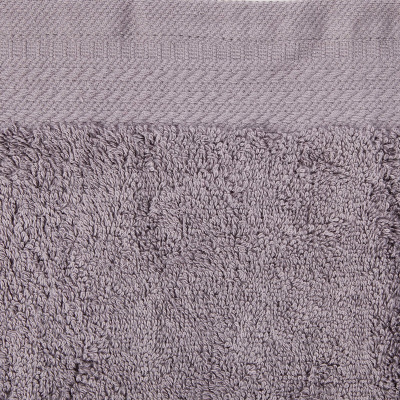 Eiffel Textile Combed Basin Towel, Cotton, Grey, 50 x 100