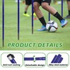 Qufiona Agility Poles, 6 Pack 4.9FT Metal Soccer Training Poles