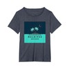 Maldives Dreams: Tropical Island Paradise Under Moonlight T-Shirt, Women's Plus,