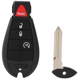 KEYALL 1 Pack 4 Buttons Remote Control Car Key Fob 2014-2018 Fit for Jeep Cherokee 2.4L,2014-2018 Fit for Jeep Cherokee 3.2L GQ4-53T