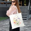 Fabric Bag Printed Spring Flowers Fabric Bag Tote Bag Women's