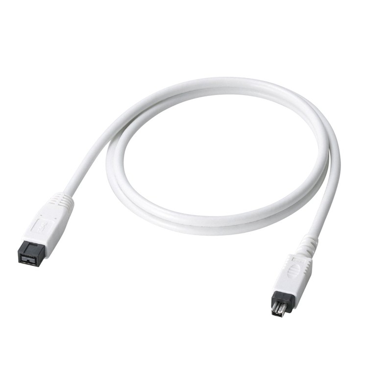 erekomu IEEE1394b FireWire800 Cable 9pin - 4pin 1.0 m White