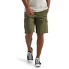 Lee Men's Extreme Motion Crossroad Cargo Short, Olive Night, 34