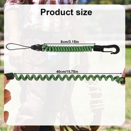 Rangefinder Tether Cord, 3.15-15.75in High-Density Polyester Retractable Rangefinder Lanyard Suitable for Hunting Fishing Mountaineering Camping Range Finder Accessories (Short)