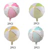 8pcs Beach Mylar Balloons Pool Party Decorations for Water Games