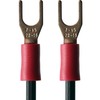 1STec 2m Long Vinyl Player Cable with Twin Red &