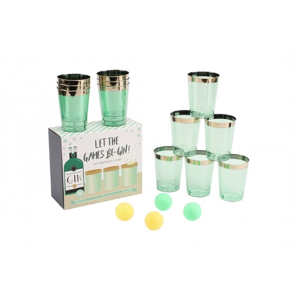 Let the Games Be-Gin Gin Pong Drinking Game - Ideal for Parties