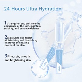 Hyaluronic Acid Serum, 3% Ultra-Hydrating Vials, Ultra Hydrating Serum, Wake Nature Perfection Hyaluronic Acid (1 pack, Unscented)