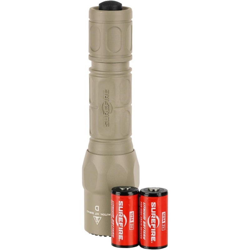 SureFire G2X Pro Dual-Output LED Flashlight with click switch, Desert
