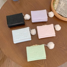Tokariri Children's Wallet for Girls, Kids, Middle School Students, Mini Wallet, Tri-Fold Wallet, Compact, Coin Purse, Multi-Functional, Birthday Present, blue