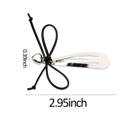 Bow Hair Snap Clips for Women Bow Hair Barrettes Bowknot Hair Clips Barrettes for Girls Snap Hair Clips for Women Thin Thick Hair Accessories for Girls Y2K Hair Clip Bow BB Barrettes