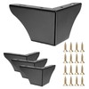 SUMNACON 4Pcs 7.5cm Metal Sofa Legs Wardrobe Leg Furniture Leg,